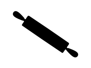 rolling pin icon vector on white background. bread maker roller icon