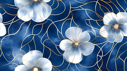 Serene Bloom,Whispers of Spring,Celestial Garden,Abstract Floral Design,Shimmering Petals