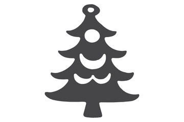 Cricut Christmas Tree Cut File Vector - Festive SVG Design for DIY Crafts