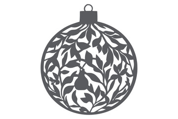 Christmas Clipart, Elegant Christmas Elements for Cricut and Silhouette, Festive Christmas Elements SVG Cut File