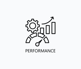 Performance Vector, Icon Or Logo Sign Symbol Illustration 