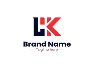 LK logo design design template
