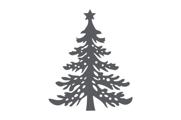 Cricut Christmas Tree Cut File Vector - Festive SVG Design for DIY Crafts