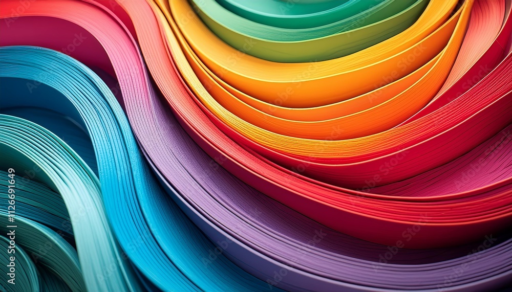 Poster vibrant colorful lines abstract background header illustration perfect for creative projects, websit