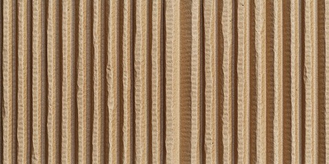 Seamless texture of corrugated cardboard kraft paper showcasing medium roughness, perfect for design projects requiring high quality kraft paper textures. Explore the versatility of this seamless