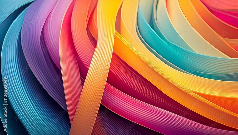 Poster vibrant colorful lines abstract background header illustration a stunning visual representation of d