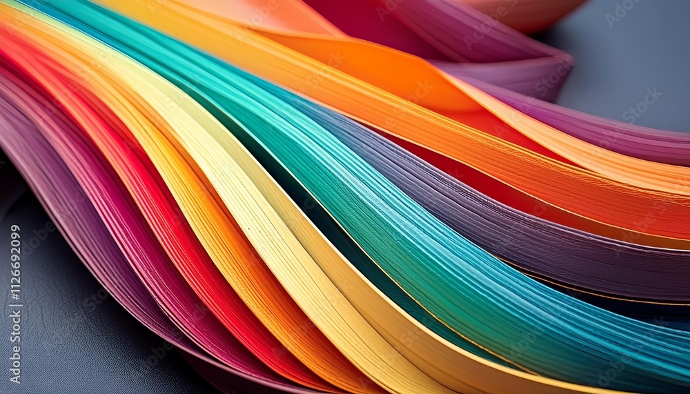 Poster vibrant colorful lines abstract background header illustration a dynamic fusion of colors to enhance