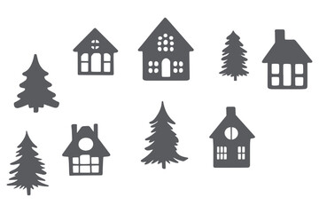 Cricut Christmas Element Cut File Vector