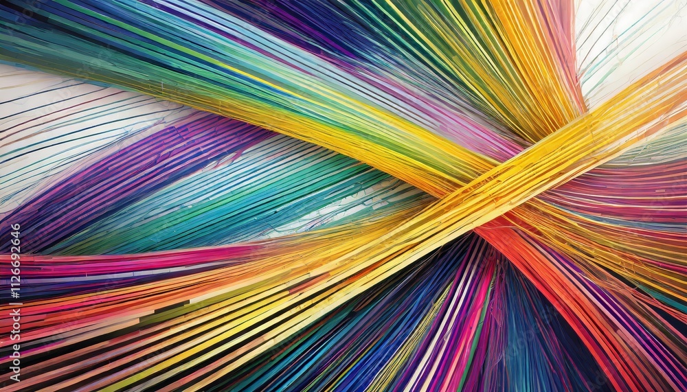 Poster colorful lines as abstract background header illustration a vibrant and dynamic design perfect for m