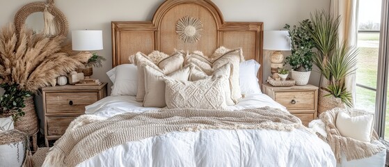 Cozy and Inviting Farmhouse Bedroom With Rustic Decor