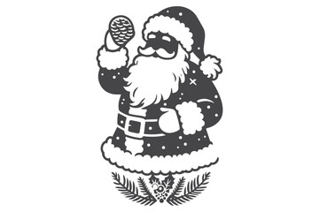 Christmas Clipart, Elegant Christmas Elements for Cricut and Silhouette, Festive Christmas Elements SVG Cut File