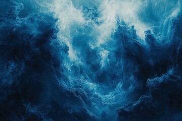 Fototapeta premium Abstract Blue Ocean Deep