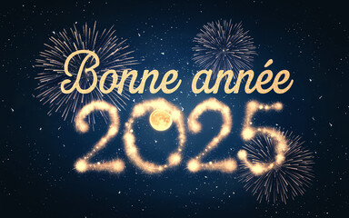 Obraz premium Bonne année 2025