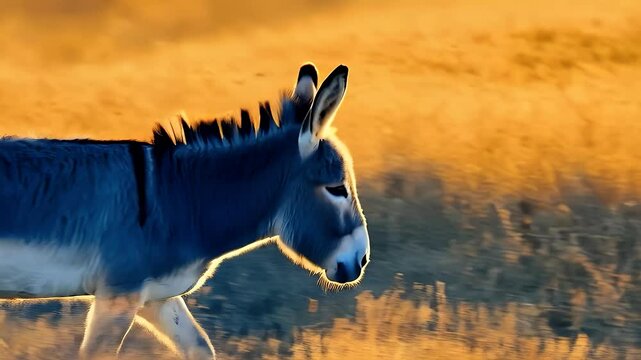 Donkey in the field