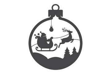 Christmas Clipart, Elegant Christmas Elements for Cricut and Silhouette, Festive Christmas Elements SVG Cut File