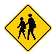 School Zone Sign - Safety and Regulation Tool for Drivers and Pedestrians