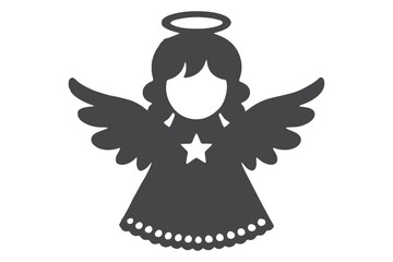 Christmas Angel Papercut SVG File – Elegant Holiday Decor Design
