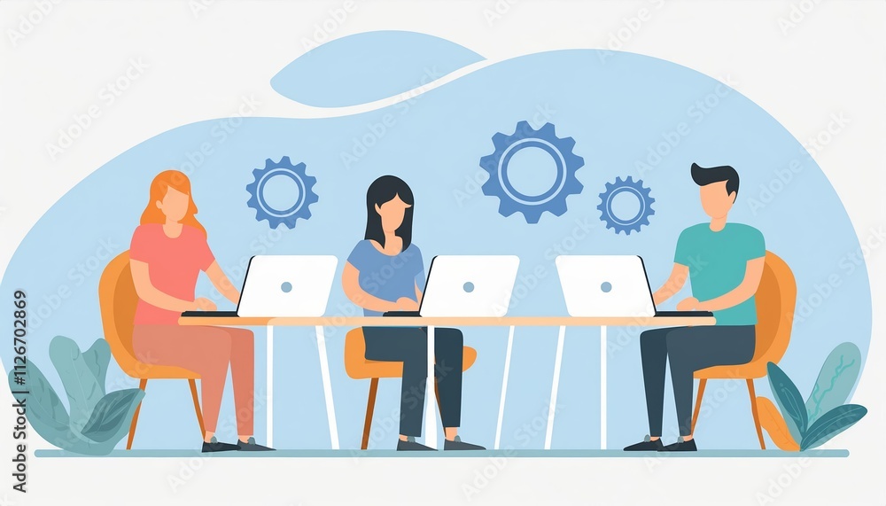 Poster content creators collaborating in a creative workspace a dynamic team environment for innovative ide