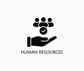 Human Resources Vector, Icon Or Logo Sign Symbol Illustration 