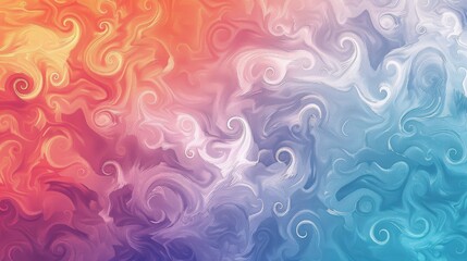 Abstract Swirling Colorful Paint Texture Background