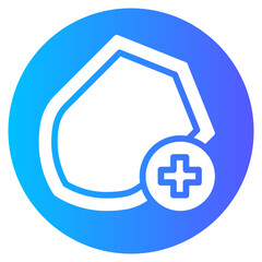 Obraz premium medical gradient icon