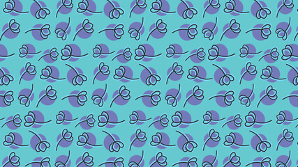 Background Minimalist Floral Design with Aesthetic Details.