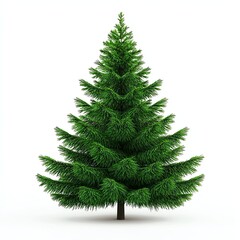 A lush green Christmas tree with a full shape, ideal for holiday decoration and seasonal celebrations.