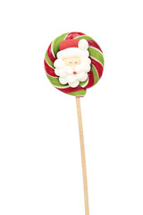 Christmas candy isolated on white background. Space for text