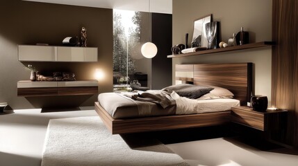 Cozy and Sophisticated Modern Bedroom Design