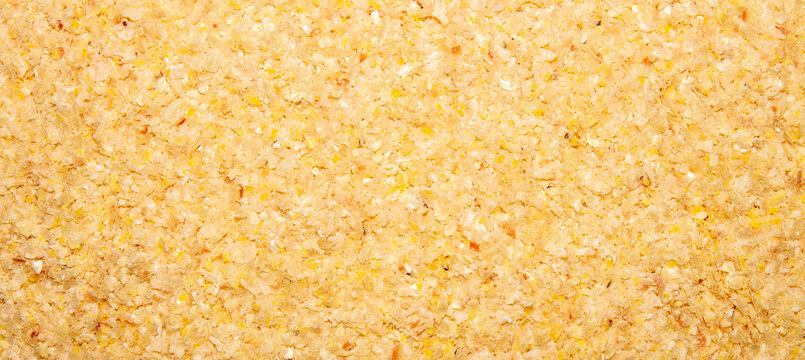 Corn bran is edible.The texture of corn bran.Corn bran background.