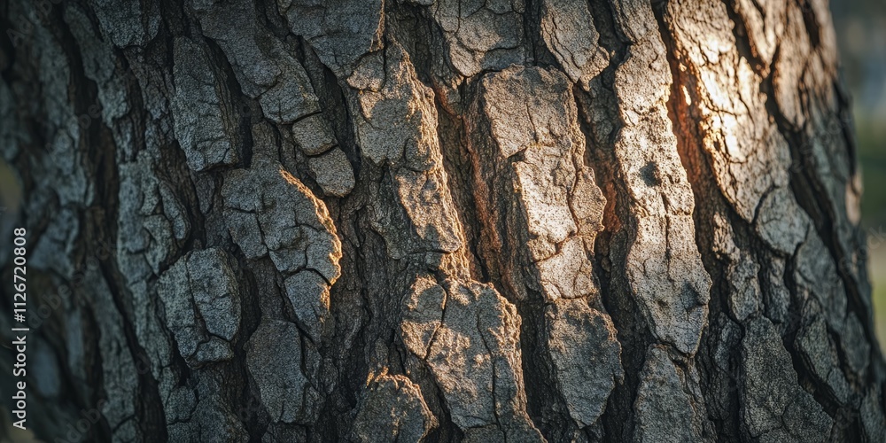 Poster close up view of a tree showcasing intricate details, highlighting the beauty and texture of the tre