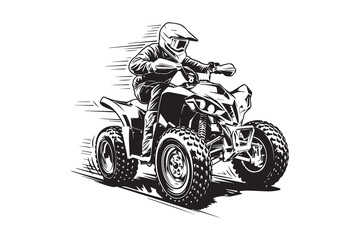 off-road  atv  isolated logo vector