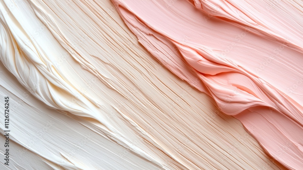 Poster artistic texture application studio high-resolution image soft color palette close-up perspective vi