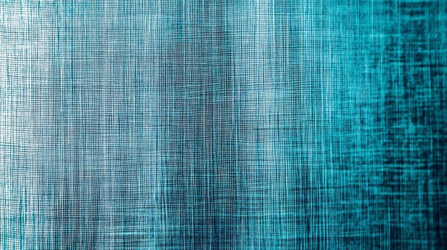 Teal and Gray Textured Digital Background: Abstract Linen Pattern. AI Generated