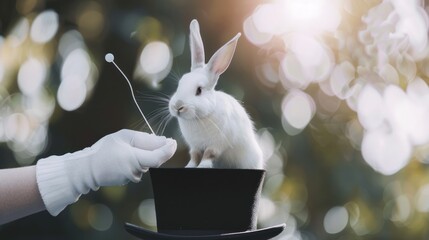 White Rabbit in a Top Hat