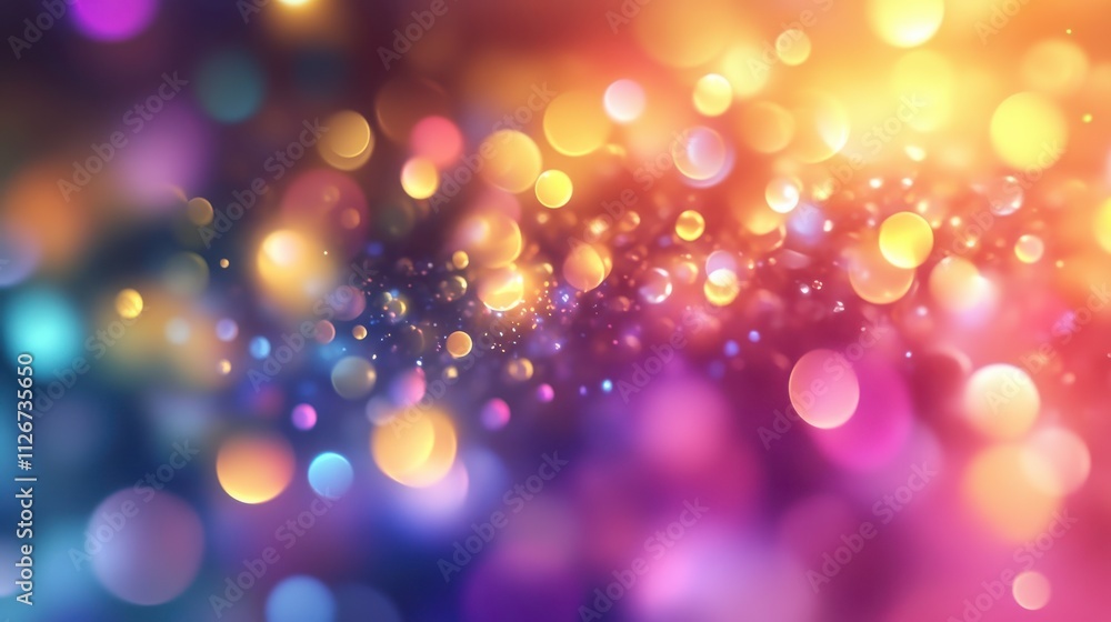 Poster colorful fantasy light patterns created in 4k 3d rendering showcasing vibrant fractal backgrounds. g