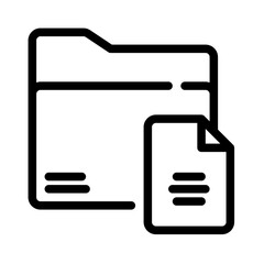 Icon Document With Style Outline