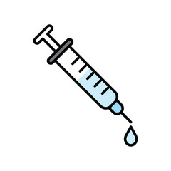 Vaccination icon, vector illustration, filled style, best used for web