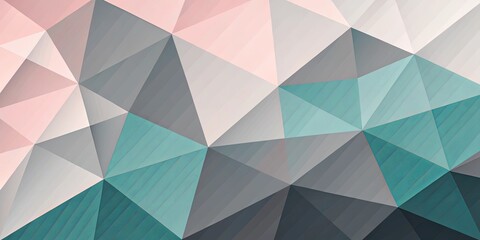 Obraz premium Abstract Geometric Pattern with Teal, Gray, and Pink Hues
