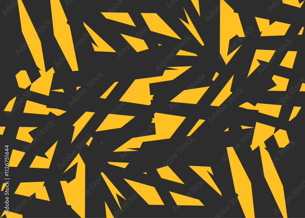 Poster abstract background with irregular rough lines pattern