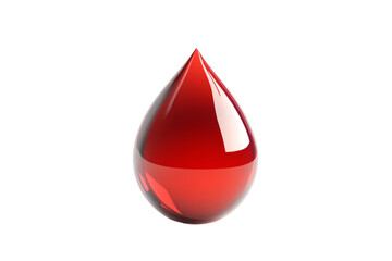 a red drop of blood