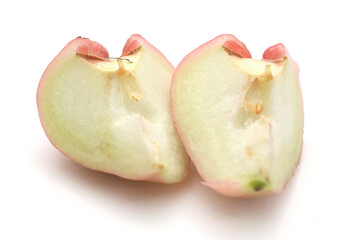 Fresh lotus mist was placed on the white background - stock photo
