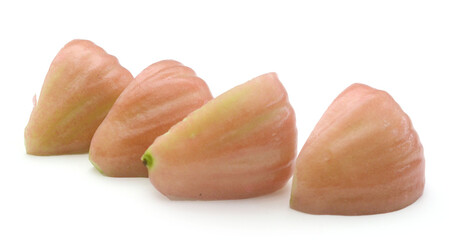 Fresh lotus mist was placed on the white background - stock photo
