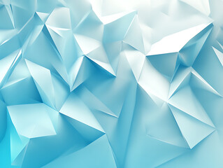 Obraz premium Blue origami pattern wallpaper background