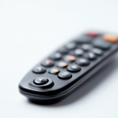 Obraz premium A close-up of a modern remote control against a soft background, perfect for tech visuals.