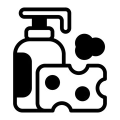 Soap glyph icon
