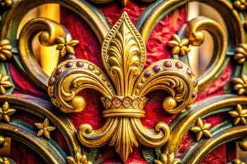 Fototapeta premium Discover breathtaking candid shots of fleur-de-lis; high-resolution images showcase intricate detail.