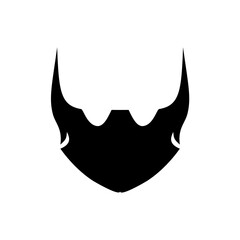 Beard silhouette. Vector