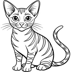 Obraz premium black and white cat