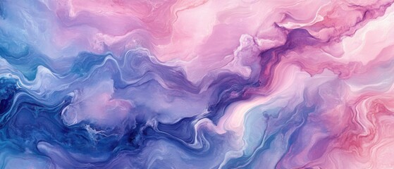 Fototapeta premium Abstract Purple and Pink Swirling Marble Texture Background